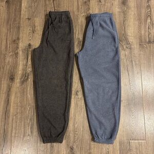 Vintage Big Dogs High Tech Polar Fleece Sweats Blue & Grey Mens sz Small (Lot 2)